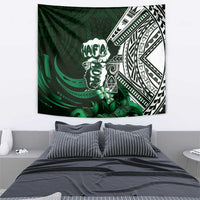 Hafa Adai Guam Discovery Day Tapestry Chamorro Latte Stone Hand Green Version LT14 - Polynesian Pride
