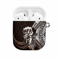 Hafa Adai Guam Discovery Day AirPods Case Chamorro Latte Stone Hand Brown Version LT14 Brown - Polynesian Pride