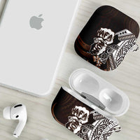 Hafa Adai Guam Discovery Day AirPods Case Chamorro Latte Stone Hand Brown Version