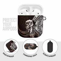 Hafa Adai Guam Discovery Day AirPods Case Chamorro Latte Stone Hand Brown Version LT14 - Polynesian Pride