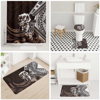Hafa Adai Guam Discovery Day Bathroom Set Chamorro Latte Stone Hand Brown Version LT14 - Polynesian Pride