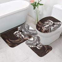 Hafa Adai Guam Discovery Day Bathroom Set Chamorro Latte Stone Hand Brown Version LT14 - Polynesian Pride