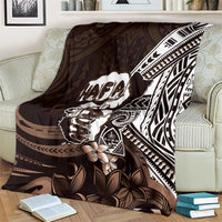 Hafa Adai Guam Discovery Day Blanket Chamorro Latte Stone Hand Brown Version LT14 - Polynesian Pride