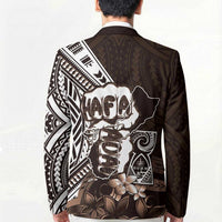 Hafa Adai Guam Discovery Day Blazer Chamorro Latte Stone Hand Brown Version LT14 - Polynesian Pride