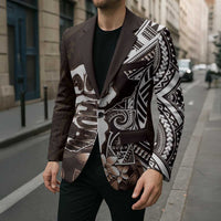 Hafa Adai Guam Discovery Day Blazer Chamorro Latte Stone Hand Brown Version LT14 - Polynesian Pride