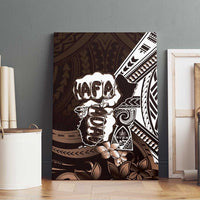 Hafa Adai Guam Discovery Day Canvas Wall Art Chamorro Latte Stone Hand Brown Version LT14 - Polynesian Pride