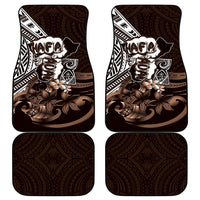 Hafa Adai Guam Discovery Day Car Mats Chamorro Latte Stone Hand Brown Version LT14 - Polynesian Pride