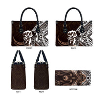 Hafa Adai Guam Discovery Day Leather Bag Chamorro Latte Stone Hand Brown Version LT14 - Polynesian Pride