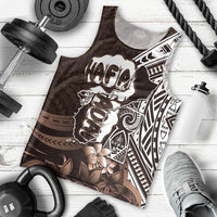Hafa Adai Guam Discovery Day Men Tank Top Chamorro Latte Stone Hand Brown Version LT14 - Polynesian Pride