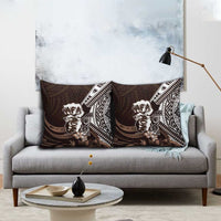 Hafa Adai Guam Discovery Day Pillow Cover Chamorro Latte Stone Hand Brown Version LT14 - Polynesian Pride