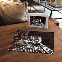 Hafa Adai Guam Discovery Day Puzzle Chamorro Latte Stone Hand Brown Version LT14 - Polynesian Pride