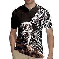 Hafa Adai Guam Discovery Day Rugby Jersey Chamorro Latte Stone Hand Brown Version LT14 - Polynesian Pride