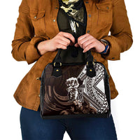 Hafa Adai Guam Discovery Day Shoulder Handbag Chamorro Latte Stone Hand Brown Version LT14 - Polynesian Pride