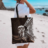 Hafa Adai Guam Discovery Day Tote Bag Chamorro Latte Stone Hand Brown Version LT14 - Polynesian Pride