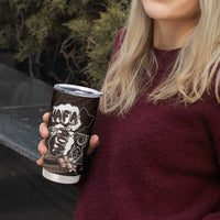 Hafa Adai Guam Discovery Day Tumbler Cup Chamorro Latte Stone Hand Brown Version LT14 - Polynesian Pride