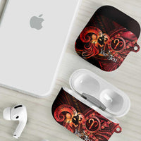 Personalised Polynesia Zodiac Aries AirPods Case Galaxy Polynesian Pattern Chest Tattoo Style LT14 - Polynesian Pride