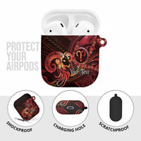 Personalised Polynesia Zodiac Aries AirPods Case Galaxy Polynesian Pattern Chest Tattoo Style LT14 - Polynesian Pride