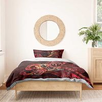 Personalised Polynesia Zodiac Aries Bedding Set Galaxy Polynesian Pattern Chest Tattoo Style LT14 - Polynesian Pride