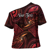 Personalised Polynesia Zodiac Aries Cross Shoulder Shirt Galaxy Polynesian Pattern Chest Tattoo Style LT14 - Polynesian Pride