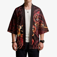 Personalised Polynesia Zodiac Aries Kimono Galaxy Polynesian Pattern Chest Tattoo Style