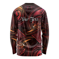 Personalised Polynesia Zodiac Aries Long Sleeve Shirt Galaxy Polynesian Pattern Chest Tattoo Style LT14 - Polynesian Pride