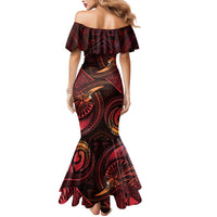 Personalised Polynesia Zodiac Aries Mermaid Dress Galaxy Polynesian Pattern Chest Tattoo Style LT14 - Polynesian Pride