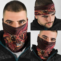 Personalised Polynesia Zodiac Aries Neck Gaiter Galaxy Polynesian Pattern Chest Tattoo Style LT14 - Polynesian Pride
