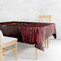 Personalised Polynesia Zodiac Aries Tablecloth Galaxy Polynesian Pattern Chest Tattoo Style LT14 - Polynesian Pride