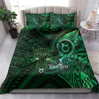 Personalised Polynesia Zodiac Taurus Bedding Set Galaxy Polynesian Pattern Chest Tattoo Style LT14 - Polynesian Pride
