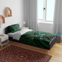 Personalised Polynesia Zodiac Taurus Bedding Set Galaxy Polynesian Pattern Chest Tattoo Style LT14 - Polynesian Pride
