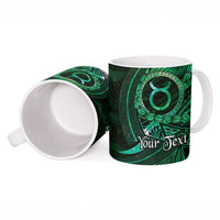 Personalised Polynesia Zodiac Taurus Ceramic Mug Galaxy Polynesian Pattern Chest Tattoo Style LT14 - Polynesian Pride