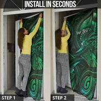 Personalised Polynesia Zodiac Taurus Door Cover Galaxy Polynesian Pattern Chest Tattoo Style LT14 - Polynesian Pride