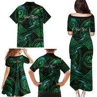 Personalised Polynesia Zodiac Taurus Family Matching Puletasi and Hawaiian Shirt Galaxy Polynesian Pattern Chest Tattoo Style LT14 - Polynesian Pride