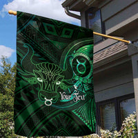 Personalised Polynesia Zodiac Taurus Garden Flag Galaxy Polynesian Pattern Chest Tattoo Style LT14 - Polynesian Pride