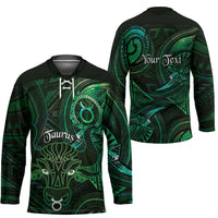 Personalised Polynesia Zodiac Taurus Hockey Jersey Galaxy Polynesian Pattern Chest Tattoo Style LT14 - Polynesian Pride