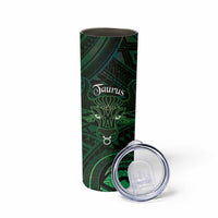 Personalised Polynesia Zodiac Taurus Skinny Tumbler Galaxy Polynesian Pattern Chest Tattoo Style LT14 - Polynesian Pride