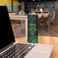 Personalised Polynesia Zodiac Taurus Skinny Tumbler Galaxy Polynesian Pattern Chest Tattoo Style LT14 - Polynesian Pride