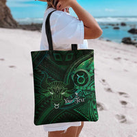 Personalised Polynesia Zodiac Taurus Tote Bag Galaxy Polynesian Pattern Chest Tattoo Style LT14 - Polynesian Pride
