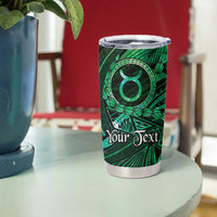 Personalised Polynesia Zodiac Taurus Tumbler Cup Galaxy Polynesian Pattern Chest Tattoo Style LT14 - Polynesian Pride