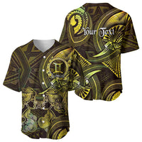 Personalised Polynesia Zodiac Gemini Baseball Jersey Galaxy Polynesian Pattern Chest Tattoo Style LT14 - Polynesian Pride