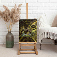 Personalised Polynesia Zodiac Gemini Canvas Wall Art Galaxy Polynesian Pattern Chest Tattoo Style LT14 - Polynesian Pride