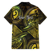 Personalised Polynesia Zodiac Gemini Hawaiian Shirt Galaxy Polynesian Pattern Chest Tattoo Style