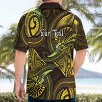 Personalised Polynesia Zodiac Gemini Hawaiian Shirt Galaxy Polynesian Pattern Chest Tattoo Style