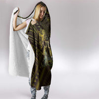 Personalised Polynesia Zodiac Gemini Hooded Blanket Galaxy Polynesian Pattern Chest Tattoo Style LT14 - Polynesian Pride