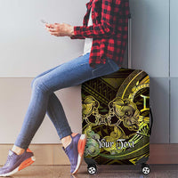 Personalised Polynesia Zodiac Gemini Luggage Cover Galaxy Polynesian Pattern Chest Tattoo Style LT14 - Polynesian Pride