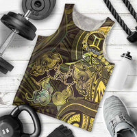 Personalised Polynesia Zodiac Gemini Men Tank Top Galaxy Polynesian Pattern Chest Tattoo Style LT14 - Polynesian Pride