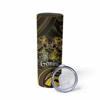 Personalised Polynesia Zodiac Gemini Skinny Tumbler Galaxy Polynesian Pattern Chest Tattoo Style LT14 - Polynesian Pride