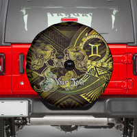 Personalised Polynesia Zodiac Gemini Spare Tire Cover Galaxy Polynesian Pattern Chest Tattoo Style LT14 - Polynesian Pride