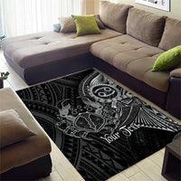 Personalised Polynesia Zodiac Cancer Area Rug Galaxy Polynesian Pattern Chest Tattoo Style LT14 - Polynesian Pride
