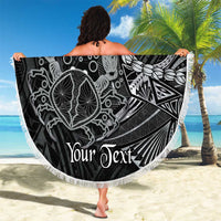 Personalised Polynesia Zodiac Cancer Beach Blanket Galaxy Polynesian Pattern Chest Tattoo Style LT14 - Polynesian Pride